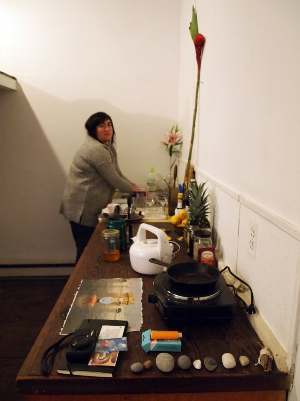 Jen in the kitchen at Bodega